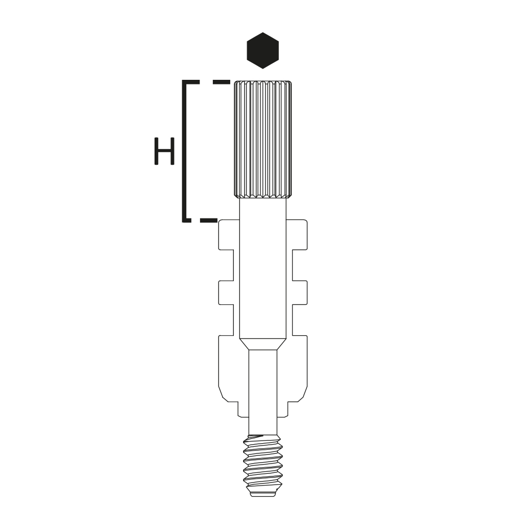 Tornillo Pilar de Impresión.Quickly Screws - Conexión Interna