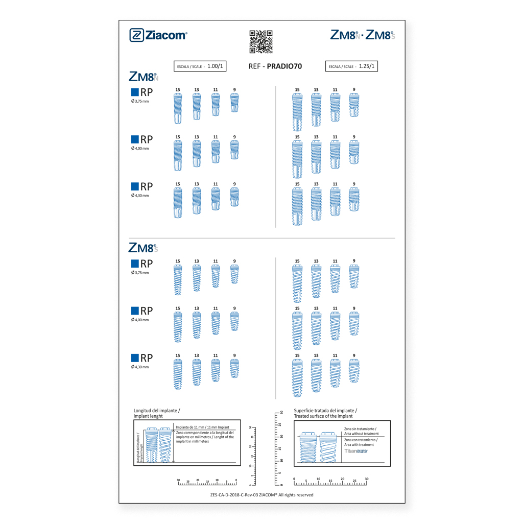 Radigraphic template ZM8 