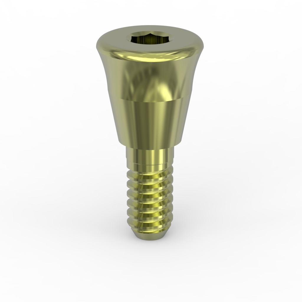 Anatomic healing abutment conical connection