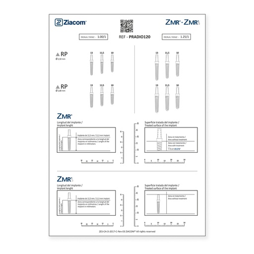 [PRADIO120] Plantilla radiográfica ZMR 