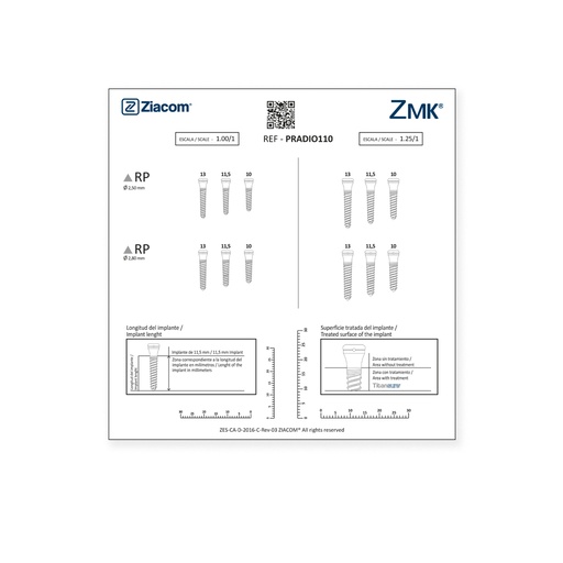 [PRADIO110] Radigraphic template ZMK